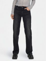 ONLY Jeansy Blush 15330779 Czarny Straight Fit. Czarne jeansy damskie Only. Za 109.99 zł.
