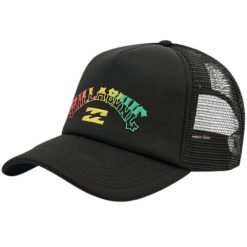 Czapka z daszkiem męska Billabong Podium Trucker. Czarne czapki męskie Billabong, na lato, bez wzorów, z materiału, sportowe. Za 87.99 zł.