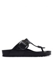 Birkenstock Japonki Gizeh Big Buckle 1031370 Czarny. Czarne klapki damskie Birkenstock, bez wzorów, z syntetyku, bez obcasa. Za 269.99 zł.