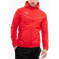 Puma teamRISE All Weather kurtka. Białe kurtki męskie Puma, xl, bez wzorów, z materiału, z kapturem. Za 199.99 zł.