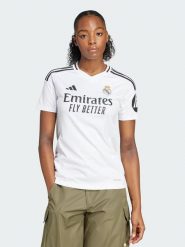 Adidas Koszulka sportowa w kolorze białym rozmiar: M. Białe bluzki sportowe damskie Adidas, m, bez kołnierzyka, bez ramiączek. Za 118.01 zł.