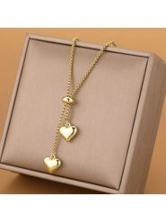 Atelier MIU Pozłacany naszyjnik z elementami ozdobnymi - dł. 60 cm rozmiar: onesize. Żółte naszyjniki damskie atelier MIU, pozłacane. Za 39.99 zł.