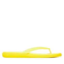 Japonki Crocs. Zielone klapki damskie Crocs, bez wzorów, bez obcasa. Za 139.99 zł.