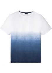 T-shirt Slim Fit. Białe t-shirty męskie bonprix, l, bez wzorów, bez kołnierzyka. Za 52.99 zł.