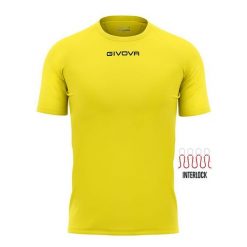 Koszulka piłkarska dla dorosłych Givova Capo MC. Żółte t-shirty sportowe męskie Givova, l, bez ramiączek, do piłki nożnej. Za 64.35 zł.