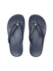 Crocs Japonki Crocband Flip 11033 Granatowy. Niebieskie klapki damskie Crocs, bez wzorów, z tworzywa sztucznego, bez obcasa. Za 129.99 zł.