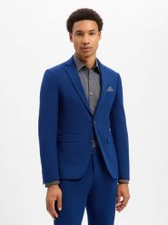 Finshley & Harding marynarka od garnituru modułowego Mężczyźni Slim Fit Sztuczne włókno niebieski, 90. Niebieskie marynarki męskie Finshley & Harding, bez wzorów, z włókna. Za 699.95 zł.