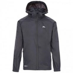 Kurtka Unisex Qikpac X Rozpinana. Szare kurtki męskie Trespass, xl, bez wzorów, z materiału, z kapturem. Za 162.99 zł.