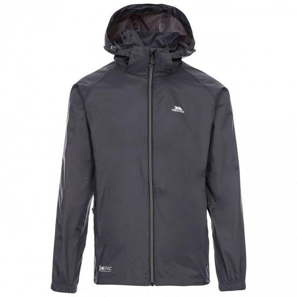 Kurtka Unisex Qikpac X Rozpinana. Szare kurtki męskie Trespass, xl, bez wzorów, z materiału, z kapturem. Za 162.99 zł.