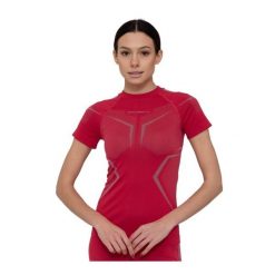 Koszulka damska termoaktywna z krótkim rękawem Brubeck DRY. Czerwone bielizna termoaktywna damska Brubeck, bez wzorów, z poliamidu. Za 129.99 zł.