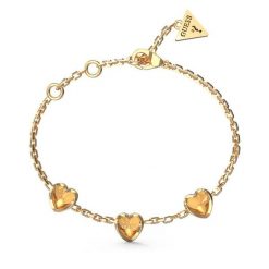 Bransoletka Guess. Żółte bransoletki damskie Guess, złote. Za 149.99 zł.