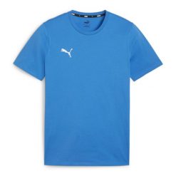 Koszulka sportowa męska Puma Team Goal. Niebieskie t-shirty sportowe męskie Puma, m, z bawełny, bez ramiączek, do piłki nożnej. Za 75.00 zł.