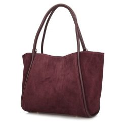 Torebka Toscanio TOS G162 bordo. Czerwone torebki klasyczne damskie Toscanio, bez wzorów, duże, bez dodatków. Za 331.42 zł.