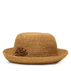 Kapelusz KARL LAGERFELD. Brązowe kapelusze damskie Karl Lagerfeld, bez wzorów. Za 549.99 zł.