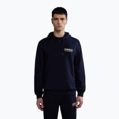 Bluza męska Napapijri B-Kasba H. Niebieskie bluzy bez kaptura męskie Napapijri, m. Za 309.99 zł.