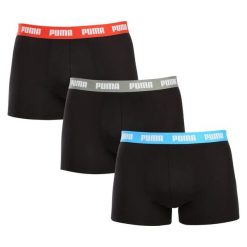 Bokserki męskie Puma EVERYDAY 3-PACK czarne 93832712 r M. Czarne bokserki męskie Puma, bez wzorów, z bawełny. Za 145.97 zł.
