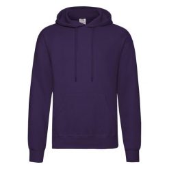 Męska Klasyczna Bluza Z Kapturem. Fioletowe bluzy z kapturem męskie Fruit of the Loom, m. Za 81.99 zł.