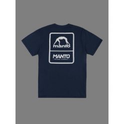 MANTO t-shirt PULSE granatowy. Niebieskie t-shirty damskie Manto, bez wzorów, bez kołnierzyka. Za 99.00 zł.