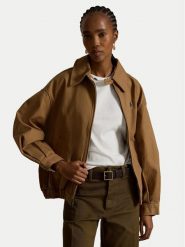 Polo Ralph Lauren Kurtka przejściowa 211A96311003 Beżowy Oversize. Brązowe kurtki damskie Polo Ralph Lauren, xs, bez wzorów, z bawełny, bez kaptura. Za 1,699.00 zł.