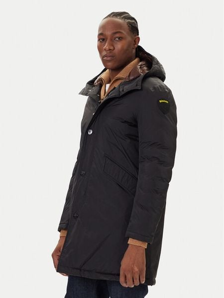 Blauer Parka Faywood 25WBLUK11140 007286 Czarny Regular Fit. Czarne parki męskie Blauer, l, bez wzorów, z syntetyku. Za 872.99 zł.