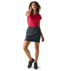 Spódnica Damska Highton Skort III. Szare spódniczki damskie Regatta, bez wzorów, z elastanu, mini. Za 79.99 zł.