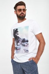 T-shirt męski Dario JOOP! JEANS. T-shirty męskie Joop! Jeans, m, bez wzorów, z jeansu, bez kołnierzyka. W wyprzedaży za 239.25 zł.