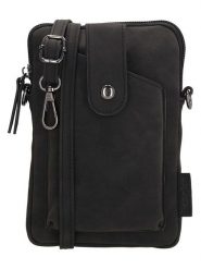 Beagles Skórzana torebka "Lourenza" w kolorze czarnym na telefon - 13 x 19 x 2 cm rozmiar: onesize. Czarne torebki klasyczne damskie Beagles, bez wzorów, z materiału, bez dodatków. Za 83.81 zł.