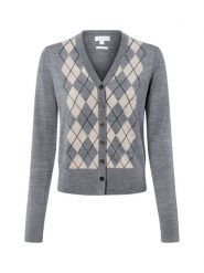 Brookshire sweter z wełny merynosowej Kobiety Wełna merino szary, M. Szare swetry klasyczne damskie brookshire, m, z wełny, bez kołnierzyka. Za 299.95 zł.