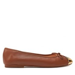 Baleriny Liu Jo. Brązowe baleriny damskie Liu Jo, bez wzorów, bez obcasa. Za 289.99 zł.