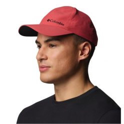 Czapka z daszkiem męska Silver Ridge IV Ball Cap. Czerwone czapki męskie Columbia, bez wzorów, z elastanu, sportowe. Za 119.99 zł.