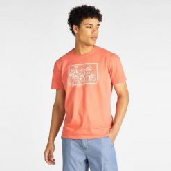 T-SHIRT MĘSKI LEE FLORAL GRAPHIC TEE PAPRIKA L60KETNI 112113397. T-shirty męskie Lee, l, bez wzorów, bez kołnierzyka. Za 69.99 zł.