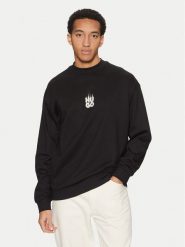 HUGO Bluza Durungu 50530427 Czarny Relaxed Fit. Czarne bluzy bez kaptura męskie Hugo, l, z bawełny. Za 549.99 zł.