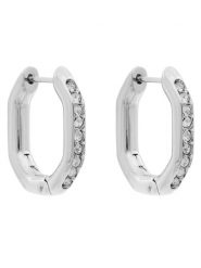 Swarovski Kolczyki Dextera Octagon 5724585 Srebrny. Szare kolczyki damskie Swarovski, metalowe. Za 419.99 zł.