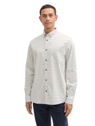 Tom Tailor Koszula w kolorze kremowym rozmiar: XL. Brązowe koszule męskie Tom Tailor, xl, bez wzorów, z bawełny, bez kołnierzyka, bez ramiączek. Za 88.02 zł.
