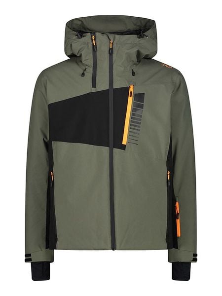 CMP Kurtka narciarska w kolorze oliwkowo-czarnym rozmiar: 56. Brązowe kurtki narciarskie i snowboardowe damskie CMP, bez wzorów, bez kaptura. Za 380.34 zł.