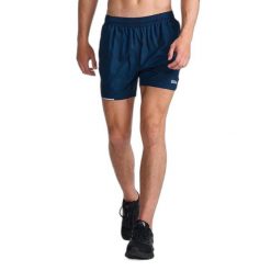 Szorty 2XU Aero 5". Niebieskie szorty męskie 2XU, z tkaniny, bez kołnierzyka. Za 228.35 zł.