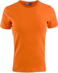 T-shirt damski Promodoro Interlock pomarańczowy 2XL. Brązowe t-shirty damskie 47 Brand, l, bez wzorów, z bawełny, bez kołnierzyka. Za 42.21 zł.