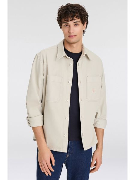Hugo Boss Fashion Koszula w kolorze kremowym rozmiar: M. Brązowe koszule męskie Hugo Boss Fashion, m, bez wzorów, z bawełny, bez kołnierzyka, bez ramiączek. Za 214.70 zł.