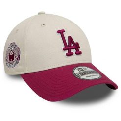 Czapka z daszkiem New Era WS Patch 9Forty Los Angeles Dodgers. Brązowe czapki męskie New Era, na zimę, bez wzorów. Za 129.99 zł.
