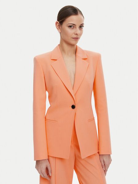 HUGO Marynarka Azenea 50537182 Pomarańczowy Regular Fit. Brązowe marynarki i żakiety damskie Hugo, bez wzorów, z syntetyku. Za 1,009.00 zł.