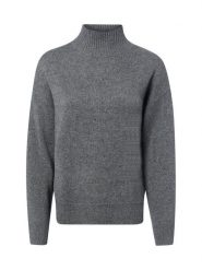 Marie Lund sweter merino Kobiety Wełna szary, S. Szare swetry klasyczne damskie Marie Lund, s, z wełny, bez kołnierzyka. Za 349.95 zł.