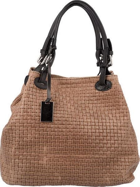 Florence Bags Skórzana torebka "Free" w kolorze szarobrązowym - 31 x 29 x 32 cm rozmiar: onesize. Brązowe torebki klasyczne damskie Florence Bags, bez wzorów, z materiału, bez dodatków. Za 305.45 zł.