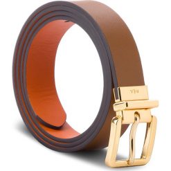 Pasek Damski LAUREN RALPH LAUREN - Dryden 412665677002 L Field Brown/Monarch Orange. Brązowe paski damskie Lauren Ralph Lauren, bez wzorów, ze skóry. W wyprzedaży za 209.00 zł.