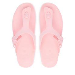 Japonki Scholl. Czerwone klapki damskie Scholl, bez wzorów, bez obcasa. Za 184.99 zł.