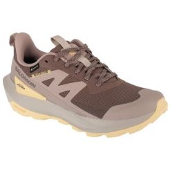 Buty do biegania Salomon Elixir Active Gtx L47760100 brązowe. Brązowe obuwie do biegania damskie . Za 693.78 zł.
