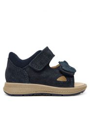 Primigi Sandały 1365500 M Granatowy. Niebieskie sandały chłopięce Primigi, ze skóry, bez zapięcia. Za 209.99 zł.