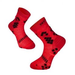 Skarpety uciskowe czerwone. Czerwone skarpetki damskie TRY TO FLY, bez wzorów. W wyprzedaży za 65.52 zł.