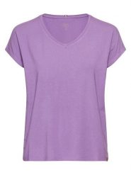 Camel Active Koszulka w kolorze fioletowym rozmiar: M. Różowe bluzki damskie Camel Active, m, bez wzorów, bez kołnierzyka, bez ramiączek. Za 86.99 zł.