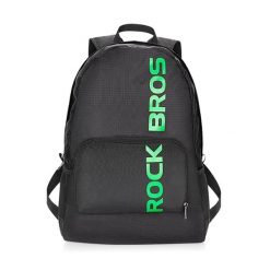 Składany plecak sportowy Rockbros H10-BK 18 L - czarny. Czarne plecaki damskie ROCKBROS, bez wzorów, z materiału, biznesowe. Za 119.60 zł.