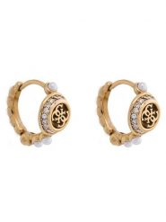 Guess Kolczyki JUBE05 518JW Złoty. Żółte kolczyki damskie Guess, metalowe. Za 269.99 zł.